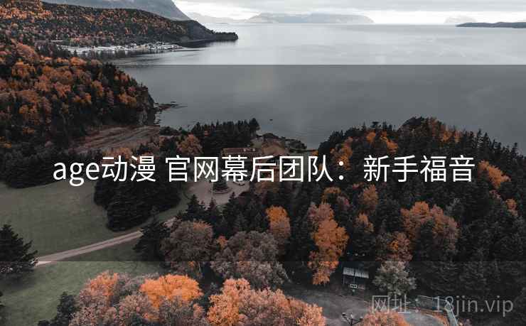 age动漫 官网幕后团队：新手福音